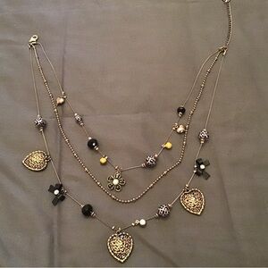 Betty Johnson three tier necklace jently used